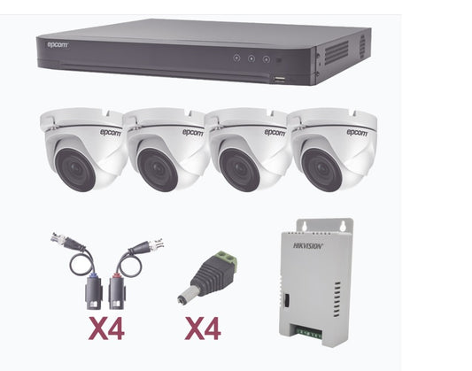 KIT CCTV 4 CANALES TURBO HD 1080